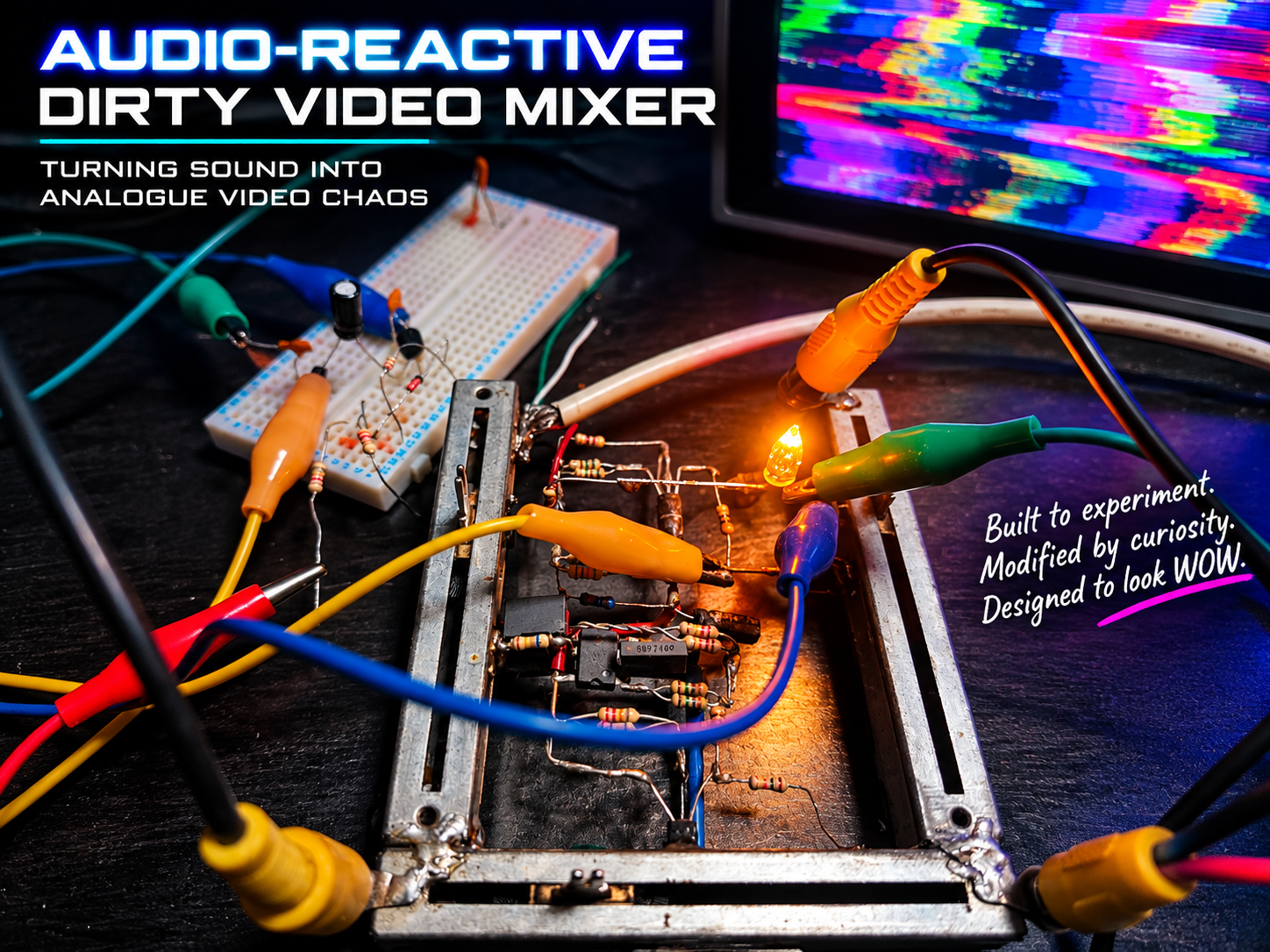 Audio-reactive dirty video mixer project photo